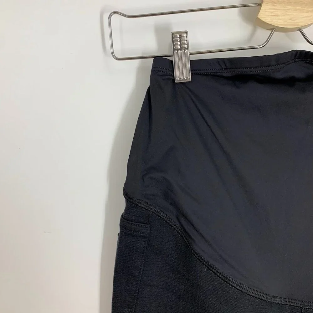 Madewell Women's Maternity Over-the-Belly Skinny Jeans in Lunar‎ Wash Size 25 - Picture 6 of 15